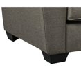 thumbnail image 3 of Benjara Fabric Upholstered Chair with Tapered Arms and T Backrest, Taupe Gray, 3 of 3