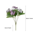 thumbnail image 3 of Homekingdee Artificial Butterflies Flowers - Multicolor Simulation Floral Arrangements for Wedding Home Decor Fall Thanksgiving Decorations, 3 of 5