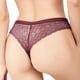 thumbnail image 2 of Bragas ahuecadas Tangas de mujer Bragas ahuecadas T Back Bragas de cintura baja Tanga de encaje cómoda con lazo Jujube Red L ANGGREK Otros, 2 of 6