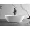 thumbnail image 5 of ALFI brand AB9975 59" White Oval Solid Surface Resin Soaking Bathtub, 5 of 12