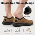 thumbnail image 5 of FitVille Men's Wide Slip on Hiking Shoes with Arch Support Wide Toe Box, 5 of 8