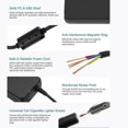 thumbnail image 3 of 12v 15a 160w Car Converter 220v To 12v Car Adapter Converter Car Home-Lighter Converter Eu Plug, 3 of 5