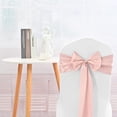 72 PCS Rose Gold Satin Chair Sashes, Chair Sashes Bows for Universal ...
