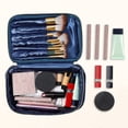 thumbnail image 3 of Unique Bargains Velvet Makeup Bag Multifunctional Cosmetic Bag for Women Suitable for Lipstick Eye Shadow Dark Blue, 3 of 7