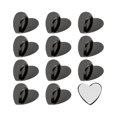 thumbnail image 1 of wonima44 12 Pcs Black Phone Charm Hook, Cell Phone Finger Ring, Adhesive Metal Phone Finger Grip Loop Stand (Gun Black), 1 of 1
