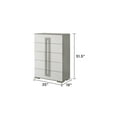 thumbnail image 2 of Olivia Contemporary Style Chest with Metallic Accents Made with wood in White, 2 of 5