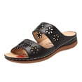 thumbnail image 2 of QJUHUNG Ladies Flat Flower Slippers Roman Style Spring And Summer Sandals, 2 of 5