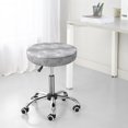 thumbnail image 5 of silver sparkle glitter Round Bar Stool Seat Covers, Elastic Round Chair Cover Stool Seat Slipcover Bar Stool Cushions Round Pad for 12-14 inch, 5 of 5