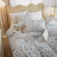 thumbnail image 3 of Jardín Floral Funda Nórdica Rey Blanco Boho Floral Juego de Cama Chic, 3 of 9