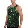 thumbnail image 2 of Gaeub Lush Foliage Green Plant Men's Athletic Tank Top, Workout Sleeveless Shirts, Running Tank Tops for Gym, Running, Training - 3X-Large, 2 of 9