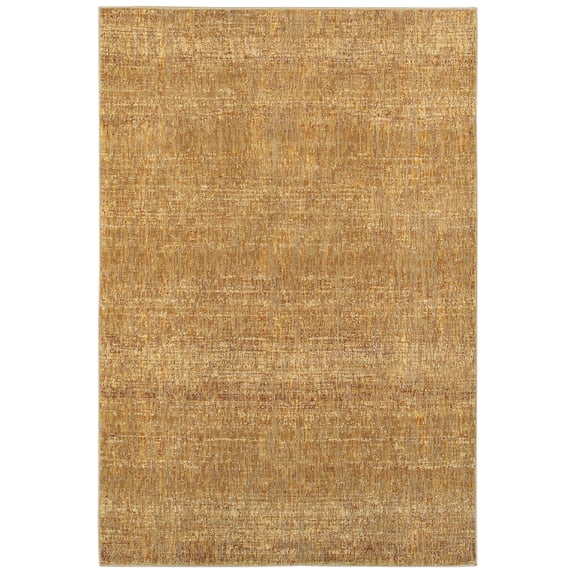 Moretti Hadron Area Rug 8033R Gold Shimmer Single-Color 8' 6" x 11' 7" Rectangle