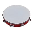thumbnail image 3 of Handheld Tambourine, No Deformation Firm Structure Percussion Jingle Drum Pleasant Sound Compact Size  For Daily Entertainment, 3 of 8