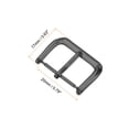 thumbnail image 2 of Uxcell 4Pcs Watch Band Replacement Buckle 20mm 316L Stainless Steel Clasp, for Leather  Canvas Watch Bands, Black Tone, 2 of 6