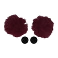 thumbnail image 1 of Accesorios de Casco de Motocicleta Decoración Orejas de Oso Redondas para Cascos de Motocicleta Bicicleta Esquí Rojo Vino Pegatina 1 Juego, 1 of 6