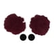 thumbnail image 1 of Accesorios de Casco de Motocicleta Decoración Orejas de Oso Redondas para Cascos de Motocicleta Bicicleta Esquí Rojo Vino Pegatina 1 Juego, 1 of 6