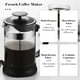 thumbnail image 3 of leyfeng Cafetera de prensa francesa y cafetera de borosilicato resistente al calor para el hogar y la Oficina de acero inoxidable de alta densidad, 3 of 8
