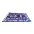 thumbnail image 2 of Ahgly Company Machine Washable Indoor Round Persian Blue Traditional Area Rugs, 6' Round, 2 of 4