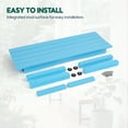 thumbnail image 6 of Bstjewey Outdoor 2-Person Patio Bench, Poly Lumber, Teak Wood Grain, 6 of 7