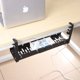 thumbnail image 4 of Caja de almacenamiento retráctil de acero al carbono debajo de la mesa, cesta de almacenamiento de cables de datos, acabado sin perforaciones, 4 of 6