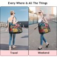 thumbnail image 5 of Pioneer Flower Floral Print Pattern Travel Tote Bags for Women Carry On,Large Weekender Bags for Women Travel,Multi Functional Duffle Bag for Work,Shopping,Sports, 5 of 5