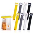 thumbnail image 2 of Hyasfey 1/4 Pcs Pinces de Scellage pour Stockage Alimentaire Pince de Sac Réutilisable Empêche l'Humidité Design Animal Chat Chiot Pinces Outil de Cuisine, 2 of 8