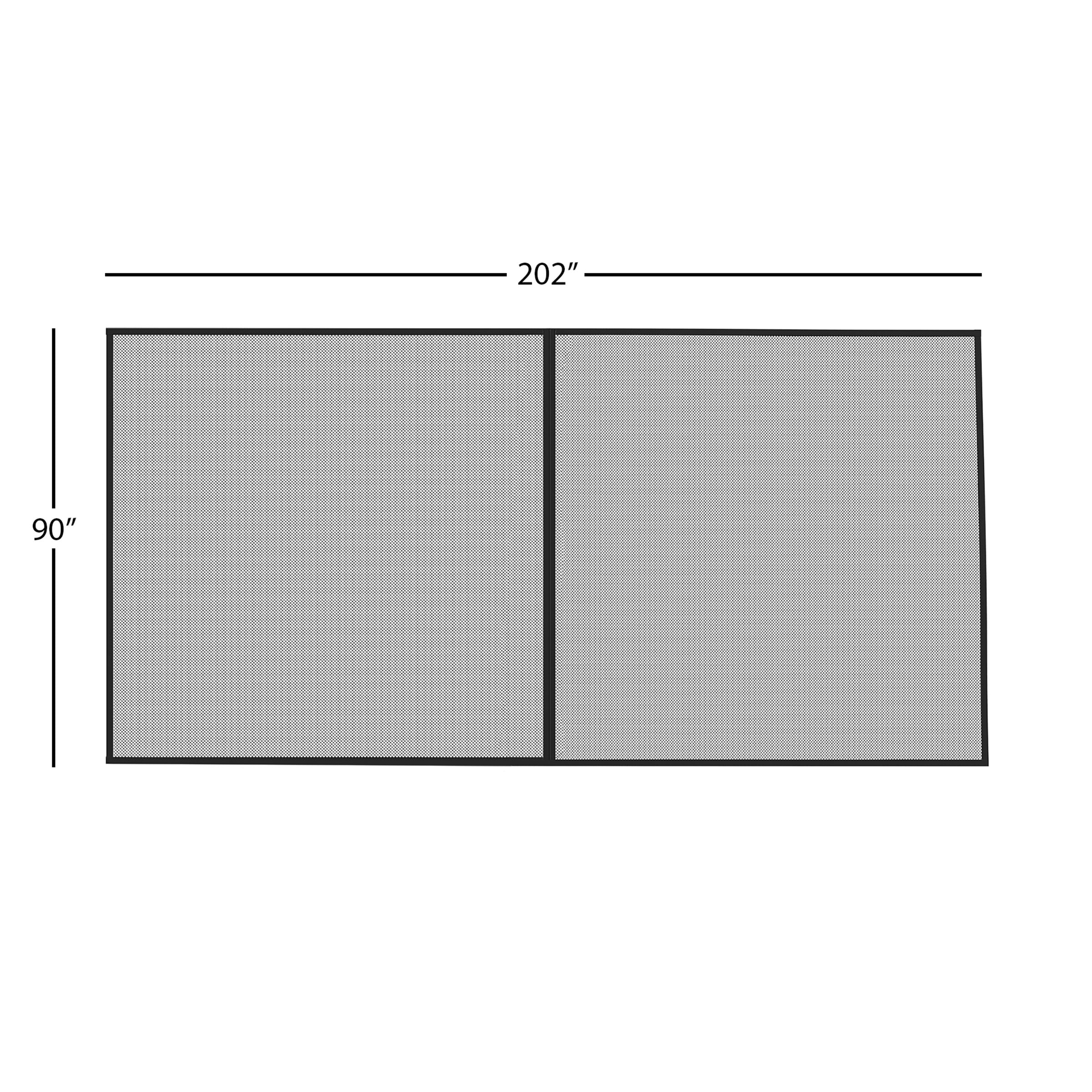 Pure Garden Garage Screen Door - Mesh Mosquito Net to Cover 2-Car Garages