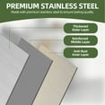 thumbnail image 3 of Uforic 48" X 24" Work Table with 48" X 12" Shelf Stainless Steel Table with Overshelves for Home Kitchen Restaurant Garage Warehouse, 3 of 9