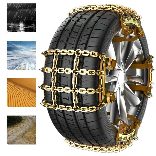 Anti Slip Skid Universal 6 Pieces Snow Chains for Snow - China Snow Wheel  Chains, Emergency Snow Chain