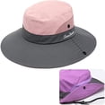 thumbnail image 4 of Mujeres Hombres Sombrero para el sol UPF 50+ Protección solar Playa Plegable Sombrero de safari Viajes al aire libre Sombrero de pesca Sombrero de jardín Montañismo Sombrero de camping Sombrero para, 4 of 6