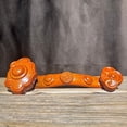 thumbnail image 4 of Ebony carved Ruyi ornament, solid wood Ruyi rosewood handicraft, home decoration, entryway decoration, gift., 4 of 4
