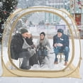 thumbnail image 5 of 4-6 Person Pop Up Weather-Resistant Pod Sports Tent - Instant All-Weather Shelter, Transparent Bubble Tent for Camping, Fishing, Soccer, and Outdoor Events, 73"x73"x66", Lightweight & Portable, 5 of 12