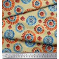 thumbnail image 2 of Soimoi Cotton Poplin Fabric Brush Stroke Abstract Decor Fabric Printed Yard 42 Inch Wide, 2 of 3