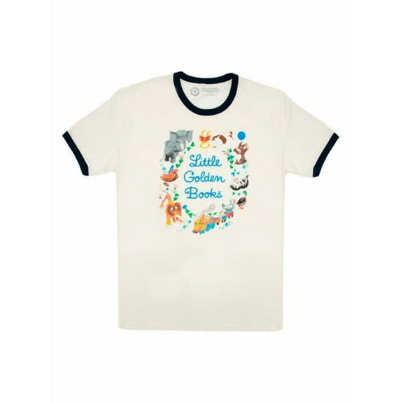 Little Golden Books Unisex Ringer T-Shirt Medium, (Other)