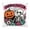 E001- Style A, variant on Skeleton Decorations, Halloween Throw, Throw Pillow, Halloween Decor, 18X18 Inch Linen Dual Sided Beach Skeleton Floral Ghost Print Pillow Cover for Daily Home, Holiday