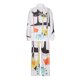 thumbnail image 5 of Traje casual de moda para mujer, estampado de punto, cuello alto, pantalones de pierna ancha sueltos, conjunto de dos piezas Pompotops  qwe23756, 5 of 5