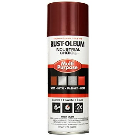RUST-OLEUM 1664830 Industrial Choice ™ Spray Paint,Cherry Red,12 oz.