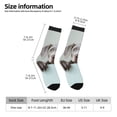 thumbnail image 2 of KLL Adorable Puppy Portrait Print Cool Socks Men's Women's Crew Socks Funny Crazy Novelty Stockings, 2 of 6