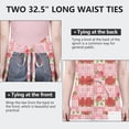 thumbnail image 6 of Pioneer Flower Floral Print Pattern Apron for Women and Men, Cotton Linen Waterproof with Pockets, Adjustable, 33x27 Inch for Kitchen, Gardening, BBQ, Salon, 6 of 6
