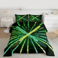 thumbnail image 2 of Manfei Green Yellow Lightsaber Bedding Comforter Set,Abstract Geometric Stripe Twin Comforter Sets,Modern Fashion Games Bedding Set For Boys,Ultra Soft Home Decor Reversible,2pcs, 2 of 8