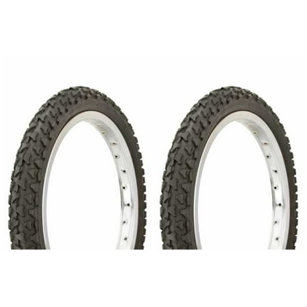 Tire set. 2 Tires. Two Tires Duro 16" x 2.00" Black/Black Side Wall HF-101A.