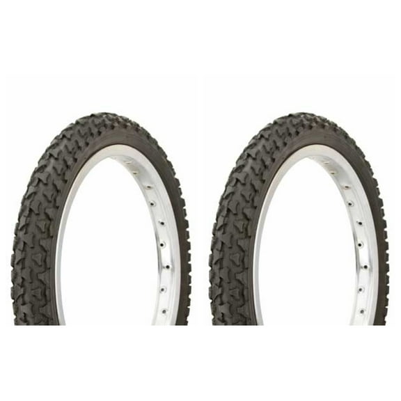 Tire set. 2 Tires. Two Tires Duro 16" x 2.00" Black/Black Side Wall HF-101A.