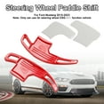 thumbnail image 2 of Levier de Vitesse à Palettes au Volant Rouge Compatible avec Ford Mustang 2015-23, 2 of 15