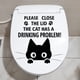 thumbnail image 4 of Pegatinas de pared con diseño de gatos para tapa de inodoro. Pegatinas de pared personalizadas y bonitas para decoración de inodoros., 4 of 6