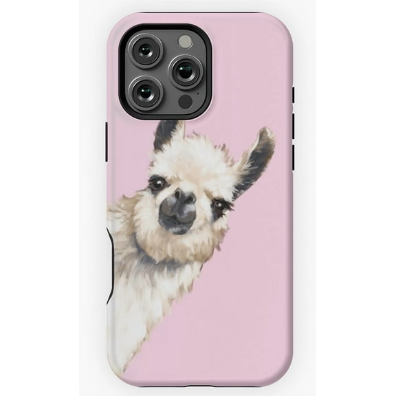 Sneaky Llama Cute Phone Case for iPhone 16 15 14 13 12 11 Pro Max