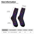thumbnail image 2 of JUNZAN Chemistry Science Mens Funny Socks for Men Women Colorful Fun Novelty Crew Patterned Socks, 2 of 6