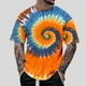thumbnail image 1 of RKSTN Tie Dye T Shirts for Men Oversized Crew Neck Cotton Short Sleeve Shirts Pullover Top Mens Casual Round Neck Plus Size Loose Fits Comfy Summer Tee Shirts, 1 of 5
