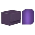 thumbnail image 3 of Caja para baraja de cartas, porta cartas, caja de almacenamiento de cartas con funda, cierre magnético premium, Púrpura, 3 of 9