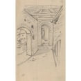 thumbnail image 3 of Stanisław Wyspiański 11x14 Black Modern Framed Museum Art Print Titled - Sketch of the Interior of the Barbican of Cracow (1888), 3 of 5