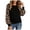 tops105-Black, variant on Womens Crew Neck Blouse Contrast Leopard Print Puff Long Sleeve Loose Casual Shirt for Daily Wear