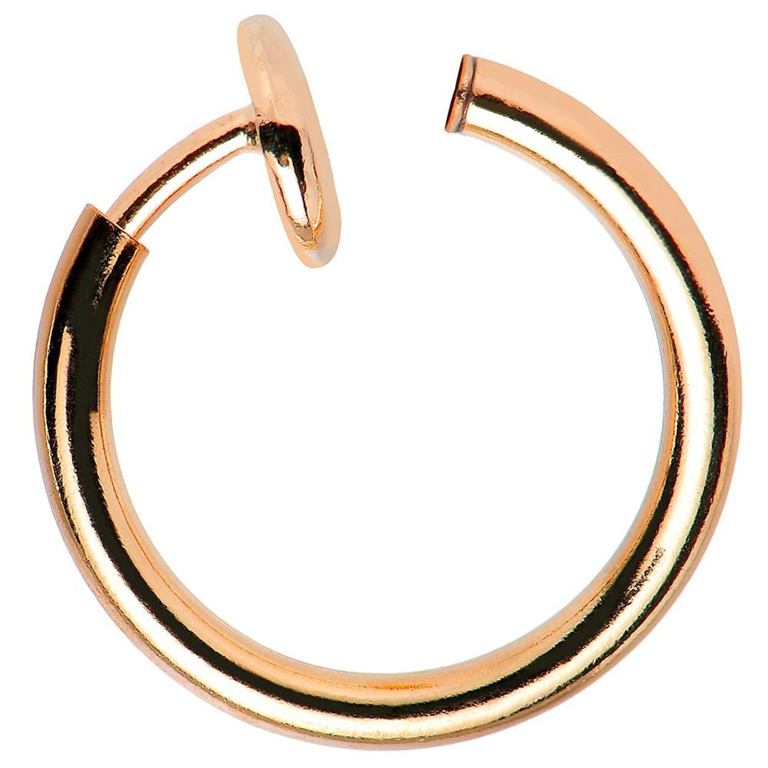 Faux Piercing Jewelry Fake Non Piercing Spring Hoops Clip on Rings